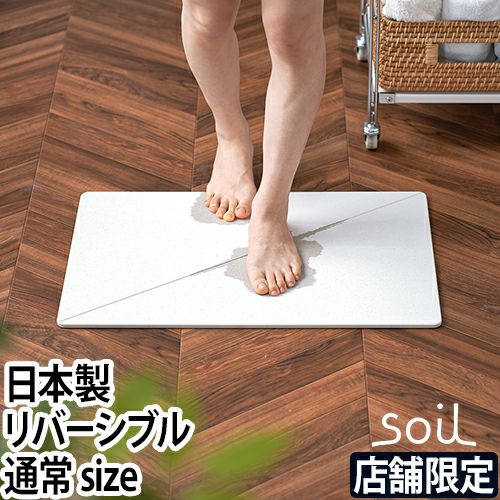soil ソイル 安心の日本製！珪藻土バスマット ラージ Amazon｜soil 珪藻土 バスマット ラージ B316｜浴室足ふきマット